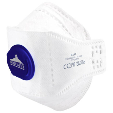 Mascarilla EAGLE 7 puntos ensayo Dolomita plegable con válvula FFP2 P291 (pack de 10)