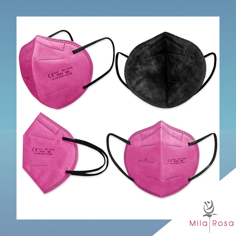 

Mascarilla FFP2 MILAROSA 30 ud. Packs de 3 ROSA