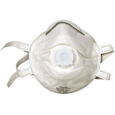 Mascarilla FFP3 (D) con válvula de Exhalación y Eficiencia de Filtración superior al 94 % No Reutilizable 11000103
