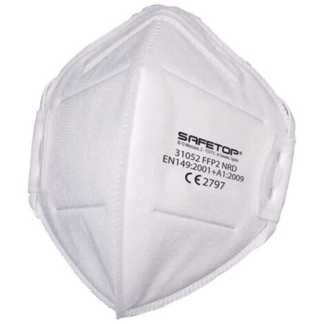 Mascarilla plegable vertical SAFETOP sin válvula FFP2 (20 uds)