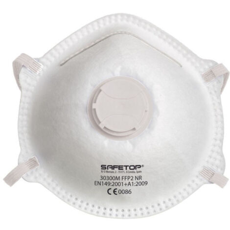 Mascarilla preformada válvula sin grapas FFP2 NR SERIE EMÉ SAFETOP