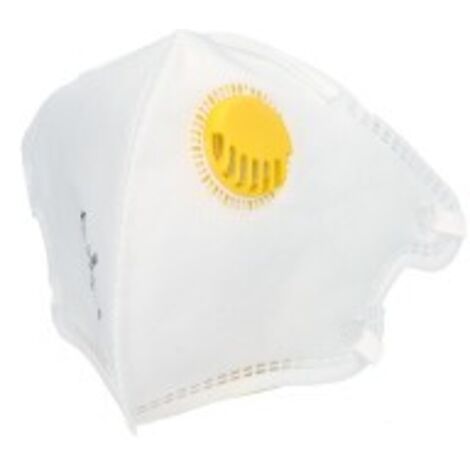 mascarilla respiratoria ffp2 con valvula. plegable (20 unidades) envasadas individualmente
