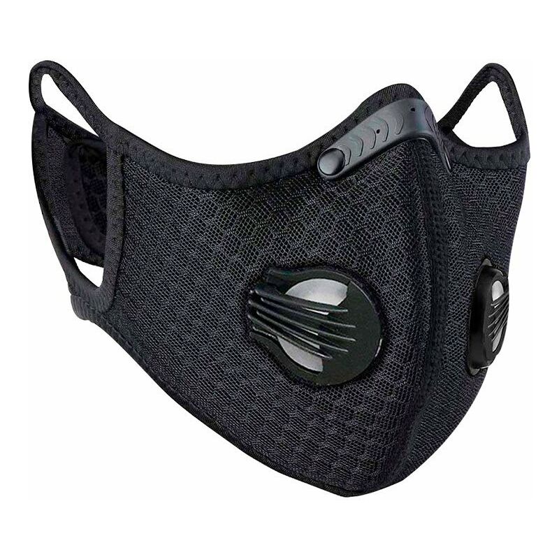

Mascarilla Reutilizable con Doble Válvula Negro O91
