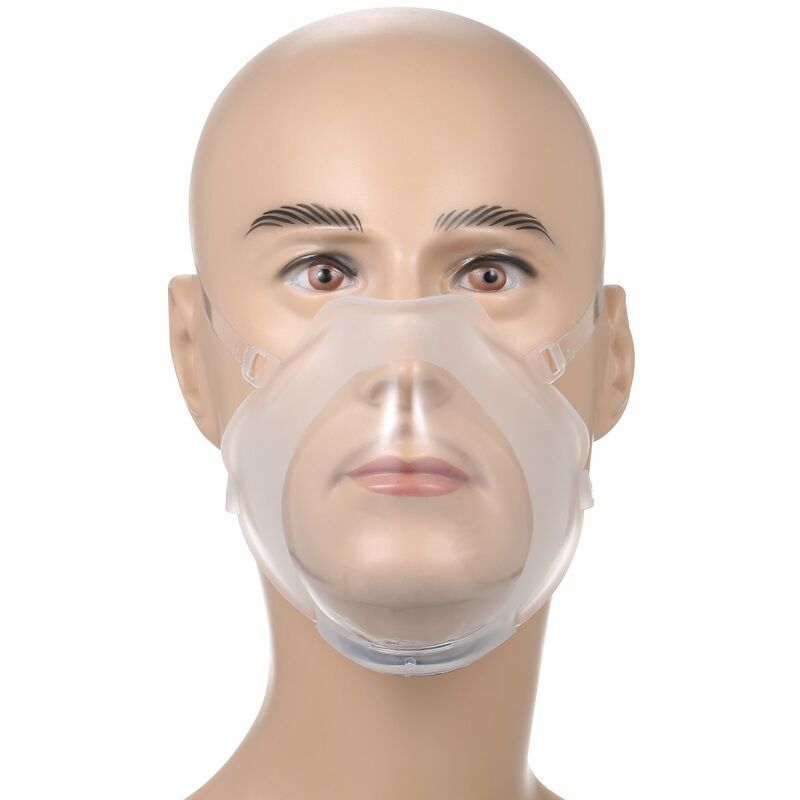 

Mascarilla transparente, proteccion facial reutilizable Pantalla facial transparente, cubierta facial de silicona visible antivaho