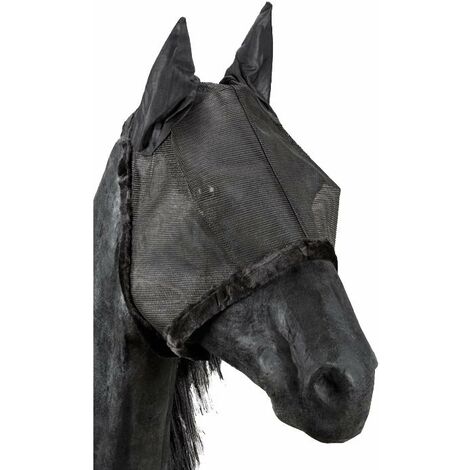 Maschera a rete da paddock per protezione di occhi e orecchie: Full, nero (10)