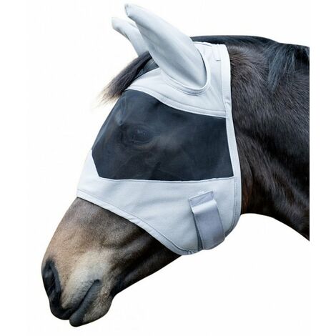 Maschera antimosche per cavallo modello New Mexiko: S, grigio 9500