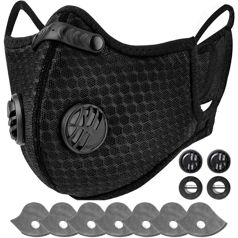 Maschera antipolvere lavabile riutilizzabile con 7...