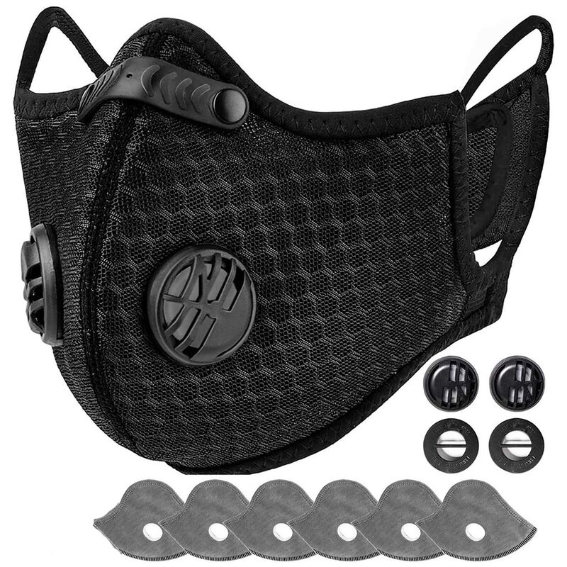 Regalo - Maschera antipolvere riutilizzabile con 6...