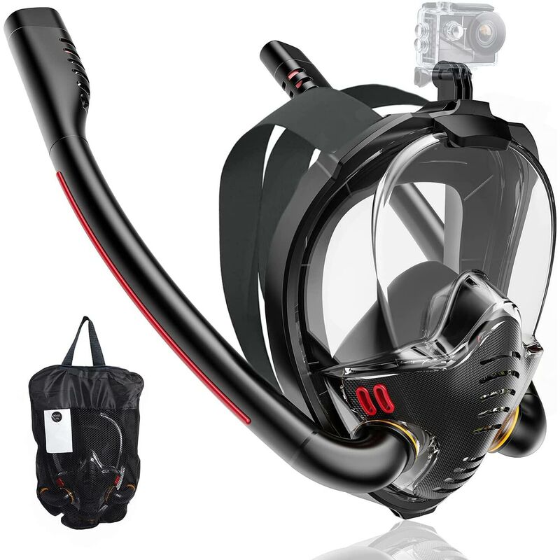 Maschera da snorkeling integrale, attrezzatura da