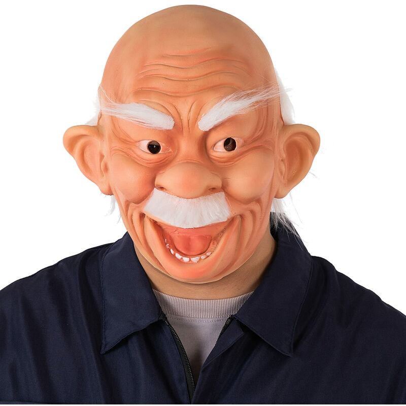 Maschera da uomo anziano di Halloween Copricapo
