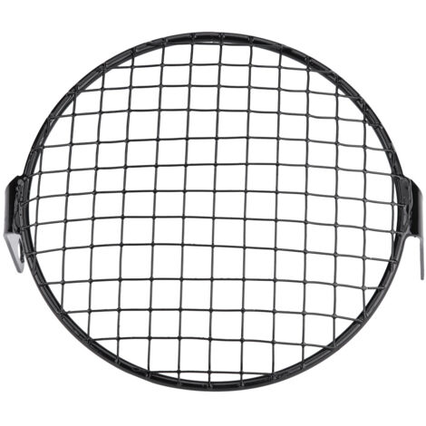 Maschera di copertura per griglia rotonda per faro con montaggio laterale da 6,5 ​​pollici per Cruiser Chopper Cafe Racer 2