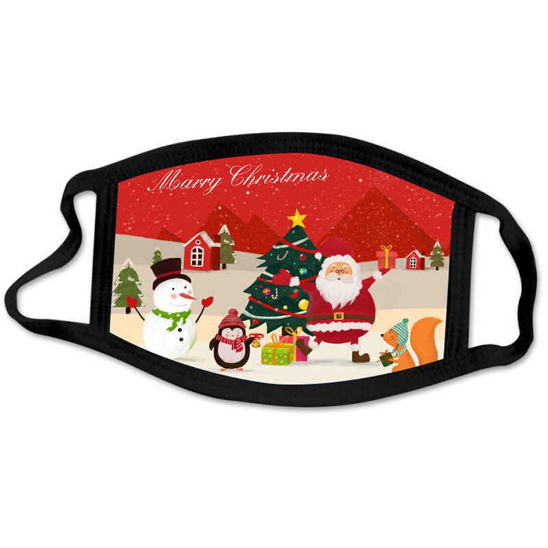 Maschera di Natale Maschera di cotone lavabile dei...