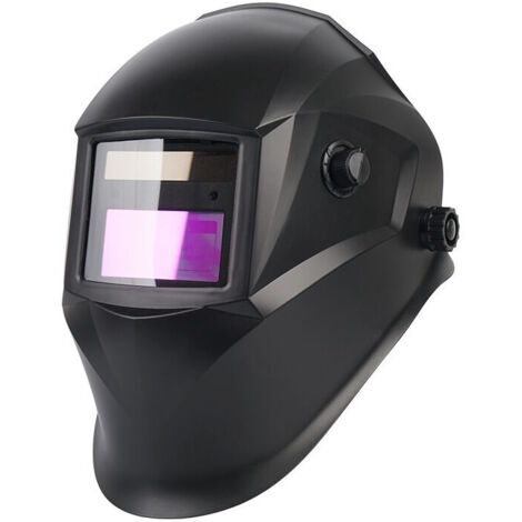 Maschera e occhiali per saldatura Maschera per saldatura, maschera per saldatura automatica con ampio campo visivo, gamma di tonalità regolabile Din 9-13, con 2 sensori e 5 lenti, per Mig/Mag/Tig/sald