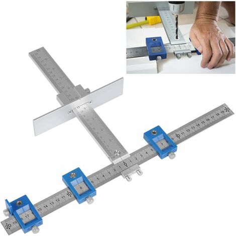 Maschera hardware per armadietto, strumento di guida della posizione reale, più veloce e preciso, manopola e maschera per foratura del legno, diametro della sega a tazza