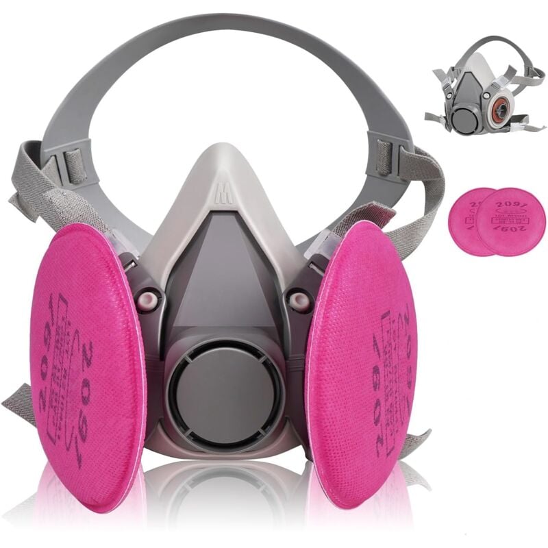 Image of Sjqka - Maschere respiratorie, maschera antipolvere, mascherina antipolvere, mascherina di sicurezza adatta a diverse situazioni di lavoro, con