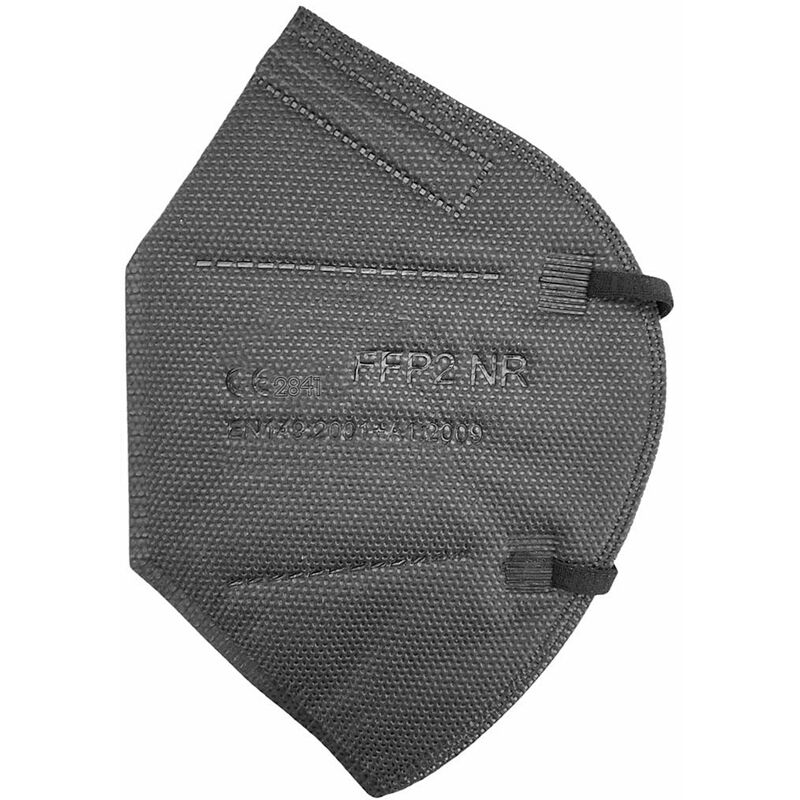 Image of Genérica - mascherina FFP2 nera di protezione con elastico confezione