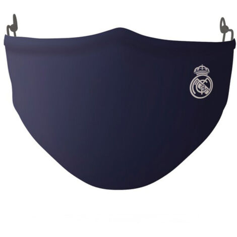 Mascherina Igienica in Stoffa Riutilizzabile Real Madrid C.F. Adulto Azzurro