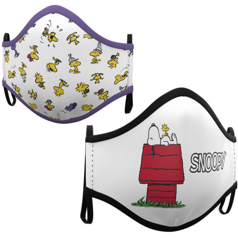 Mascherina Igienica in Stoffa Riutilizzabile Snoopy Adulto (2 uds)
