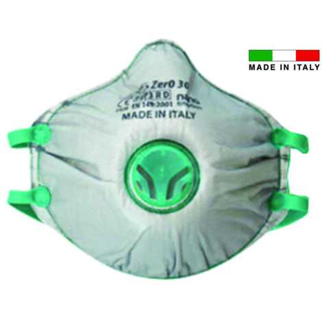 MASCHERINE CON VALVOLA FFP3 SERIE BLS ZER0 IMBUSTATA SINGOLARMENTE BLS