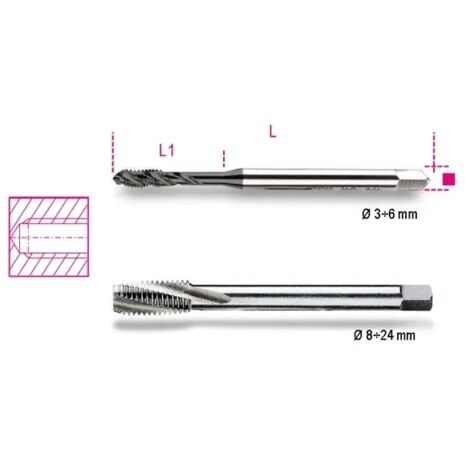 MASCHI MACCHINA HSS FORI CIECHI M 10X1,5 ART. 428FC