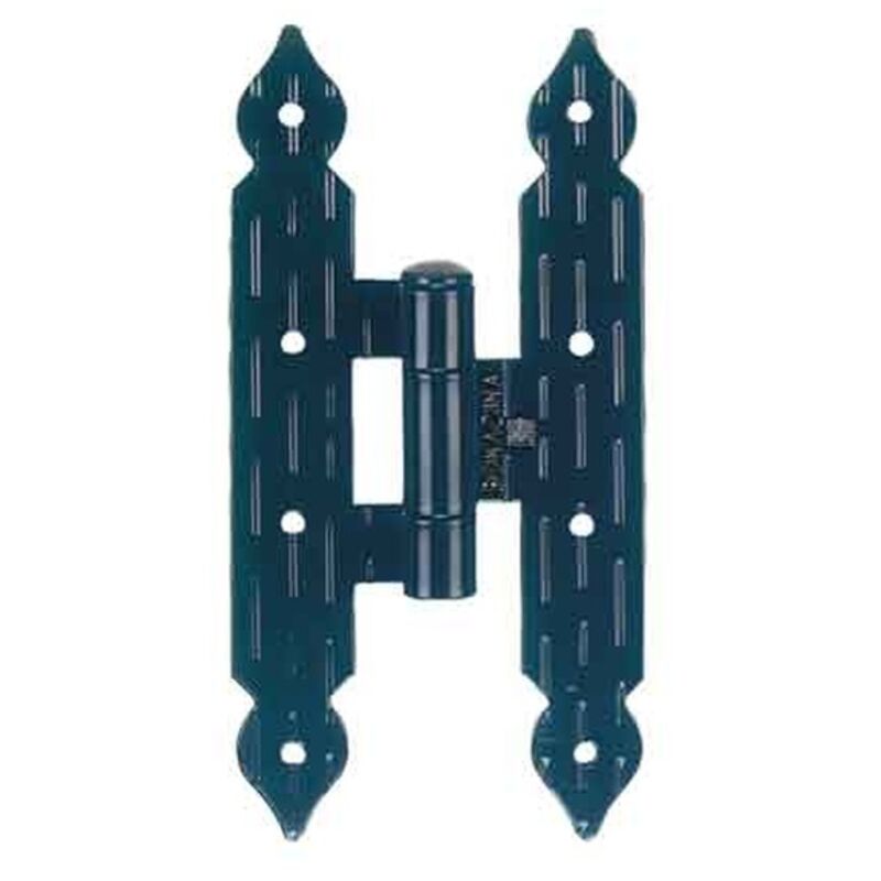 MASCHIETTO FISSO AMBIDESTRO 20x10 cm - Mod. Rigata, finitura Nero Goffrata