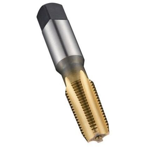 Maschinengewindebohrer ANSI B94.9C E721 NPT 1/8 Zollx27 HSS TiN 1,5XD Normal