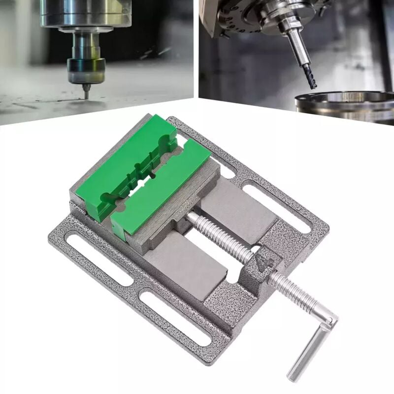 Image of Senderpick - Maschinenschraubstock Schraubstock für Säulenbohrmaschine Tischbohrmaschine 100 mm