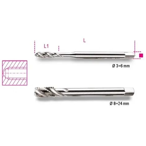 Maschio macchina cobalto fori ciechi passo grosso beta 429fc - 10x1,5