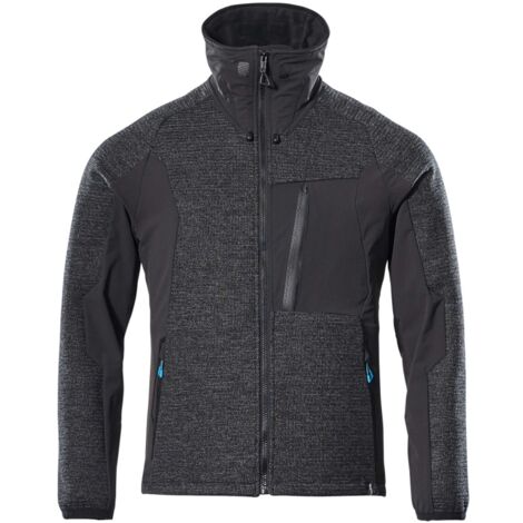 Mascot ADVANCED Strickjacke mit Membran Gr. XL schwarz-meliert/Schwarz