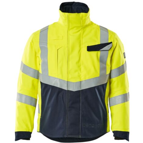 Mascot Arbeitswinterjacke mit Steppfutter 19835-217 Gr. 3XL hi-vis gelb/schwarzblau