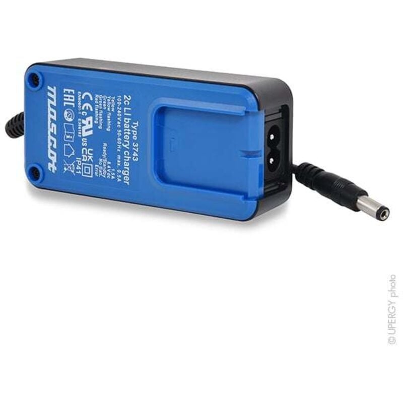 Chargeur lithium-ion 3743LI 2S 8.4V/1.5A 110-230V - Sortie 5.5x2.1mm - Mascot