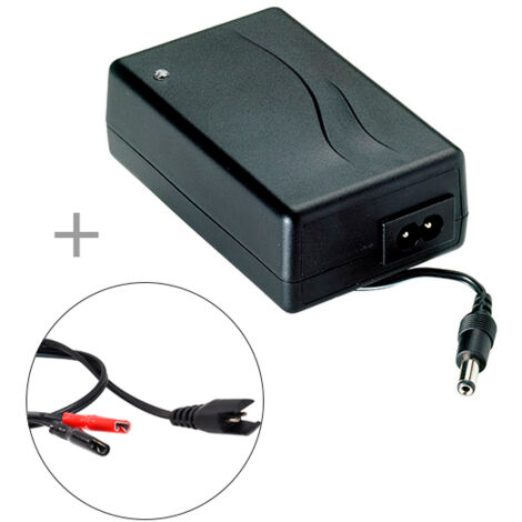 Mascot - Chargeur plomb 12V/2.2A 110-230V Mascot 2541 (Intelligent) Faston 6.35 et connecteur 5.5x 2.1mm