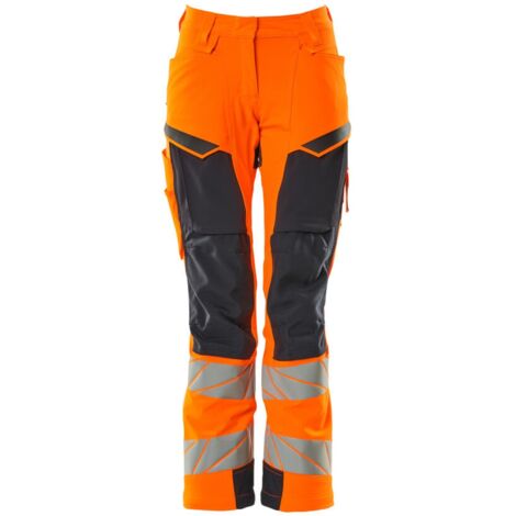Mascot Damen-Hose mit Knietaschen 19078-511-14010 Gr. 76C48 hi-vis orange/schwarzblau