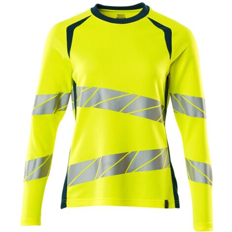 Mascot Damen-T-Shirt 19091-771-1744 Gr. XL hi-vis gelb/dunkelpetroleum