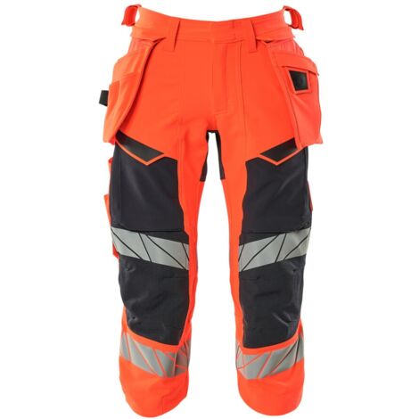 Mascot Dreiviertel-Hose 19049-711-22210 Gr. 60 hi-vis rot/schwarzblau