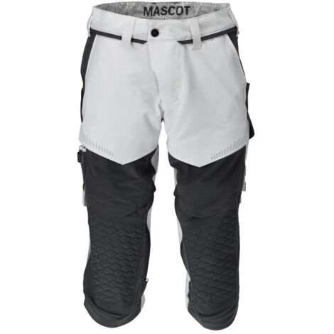Mascot Dreiviertel-Hose 22249-605-0689 Gr. 64 weiss/Anthrazitgrau