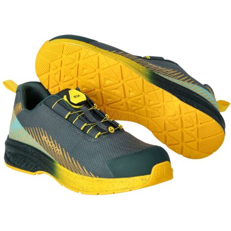 Mascot ESD-Sicherheitshalbschuh FOOTWEAR CUSTOMIZED F1601-909 S1PS Gr. 36 forest green/sunflower yellow