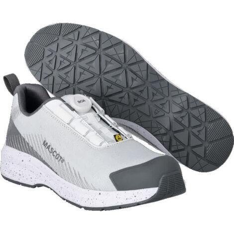 Mascot ESD-Sicherheitshalbschuh FOOTWEAR CUSTOMIZED F1601-909 S1PS Gr. 47 white/stone grey