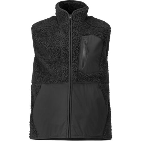 Mascot Faserpelz Thermo-Weste mit Reißverschluss Gr. 4XL, schwarz