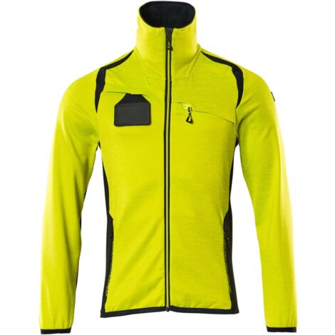 Mascot Fleecepullover mit Reißverschluss 19403 Gr. 2XL hi-vis gelb/schwarzblau