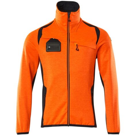 Mascot Fleecepullover mit Reißverschluss 19403 Gr. 3XL hi-vis orange/schwarzblau