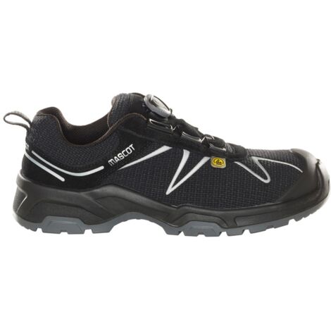 Mascot FOOTWEAR FLEX Sicherheitshalbschuh F0122 S3 ESD DGUV W10 Gr. 42 schwarz/silber