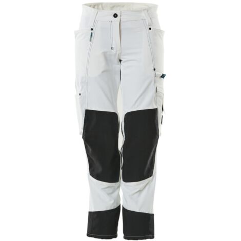 Mascot Hose ADVANCED mit Knietaschen Damen DIAMOND CORDURA 18378 Gr. 21 weiss