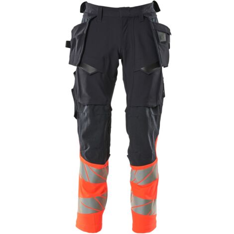 Mascot Hose mit Hängetaschen 19131-711-10222 Gr. 90C60 schwarzblau/hi-vis rot