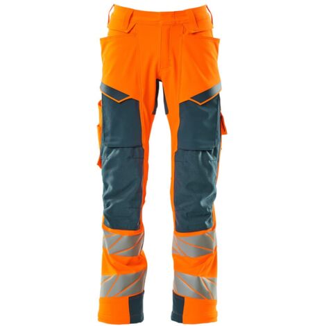 Mascot Hose mit Knietaschen 19079-511-1444 Gr. 90C52 hi-vis orange/dunkelpetroleum