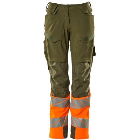 Mascot Hose mit Knietaschen 19178-511-3314 Gr. 76C46 moosgrün/orange
