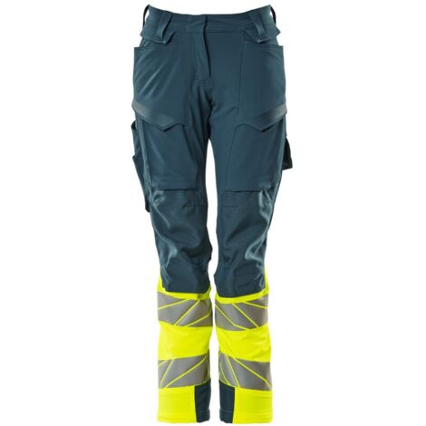 Mascot Hose mit Knietaschen 19178-511-4417 Gr. 76C46 dunkelpetroleum/hi-vis gelb