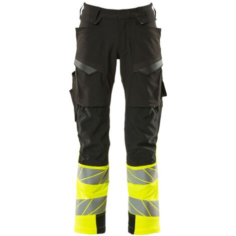Mascot Hose mit Knietaschen 19179-511-0917 Gr. 82C66 schwarz/hi-vis gelb