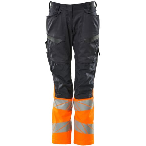 Mascot Hose mit Knietaschen 19678-236-01014 Gr. 36 schwarzblau/hi-vis orange