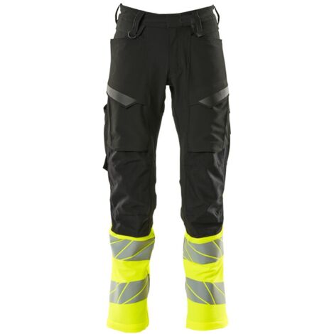 Mascot Hose mit Knietaschen 19879-711-0917 Gr. 90C48 schwarz/hi-vis gelb
